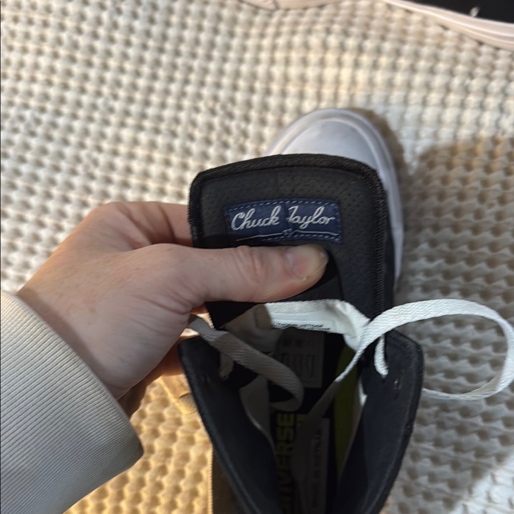 Converse Black and White High-Top Sneakers - Picture 2 of 3